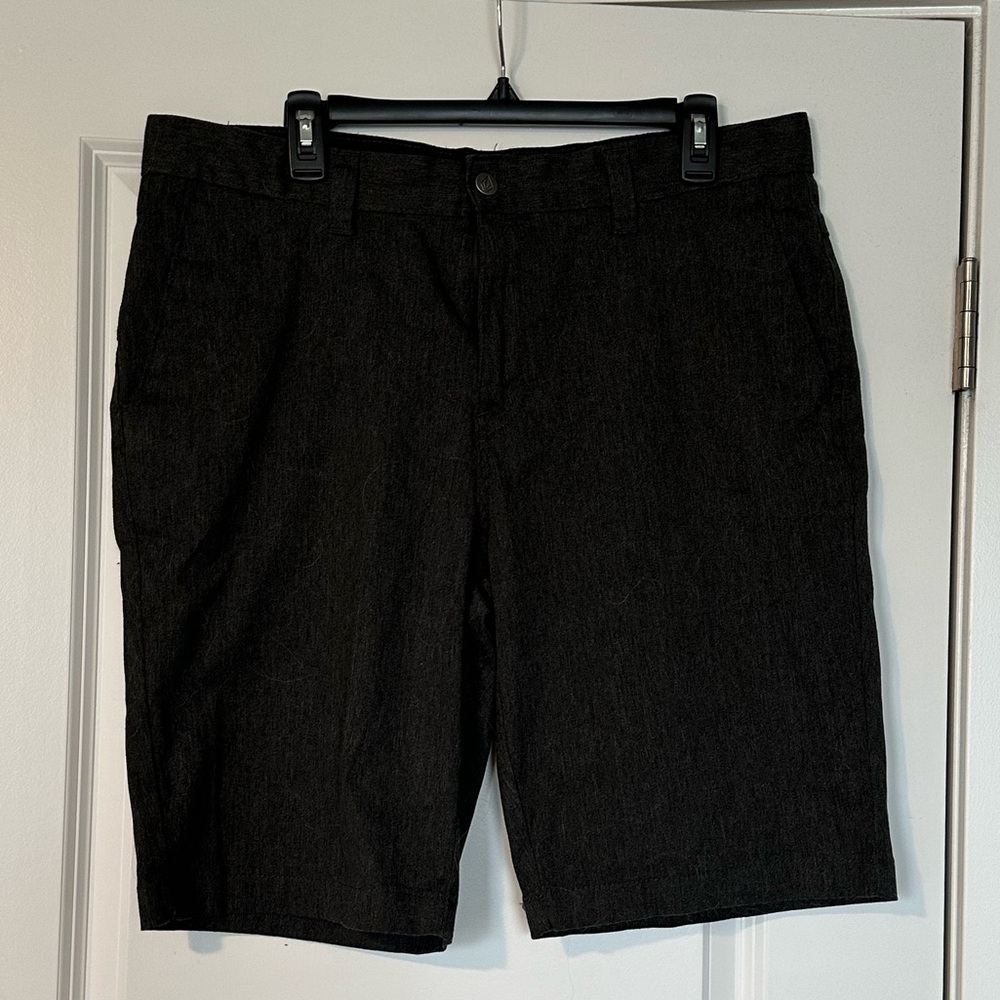 Volcom Shorts Men's 34 Gray Stretch Chino
